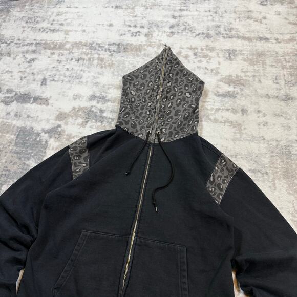 Authentic Bape 2000’s Leopard Print Full Zip Hoodie L - Picture 2 of 7